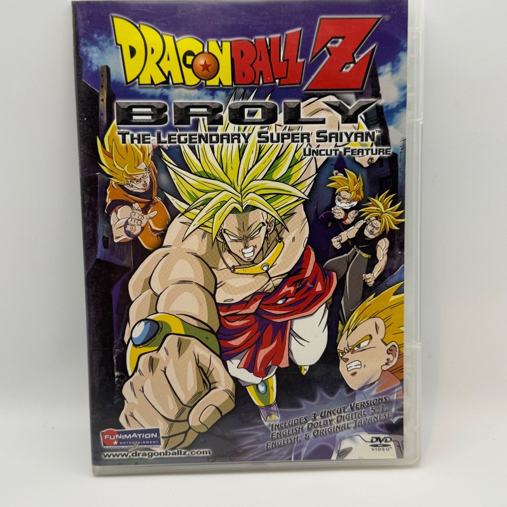 Dragon Ball Z Broly The Legendary Super Saiyan Uncut Feature DVD 2003 Funimation
